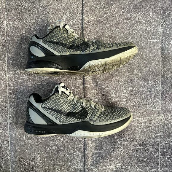 Mens 2011 Nike Zoom Kobe 6 VI Black Mamba Medium Gray Low Top Sz 10 (429659-007) main image 9
